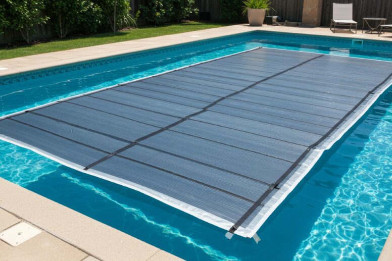 Pool Solarheizung auf Wasseroberfläche